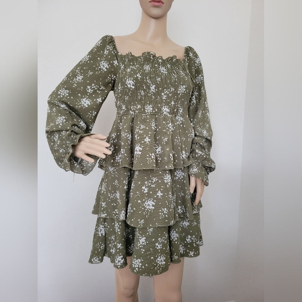Inspired hearts ruffled dress